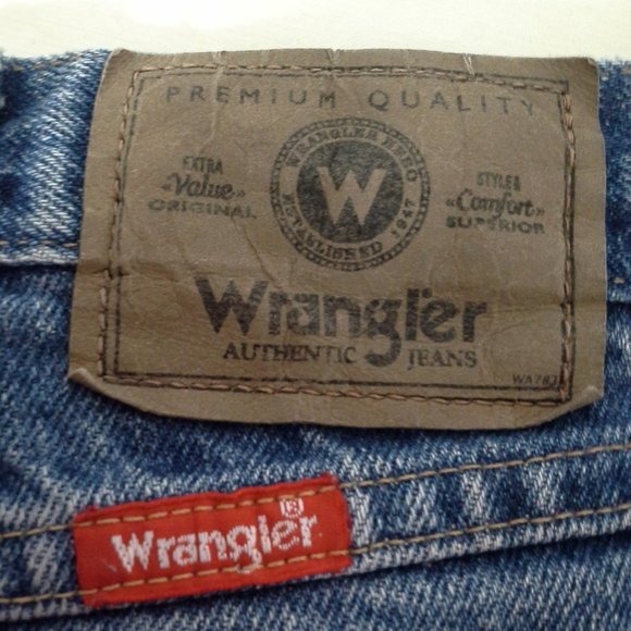 Wrangler mens jeans 38x34 Tall Blue Straight leg - Picture 4 of 8